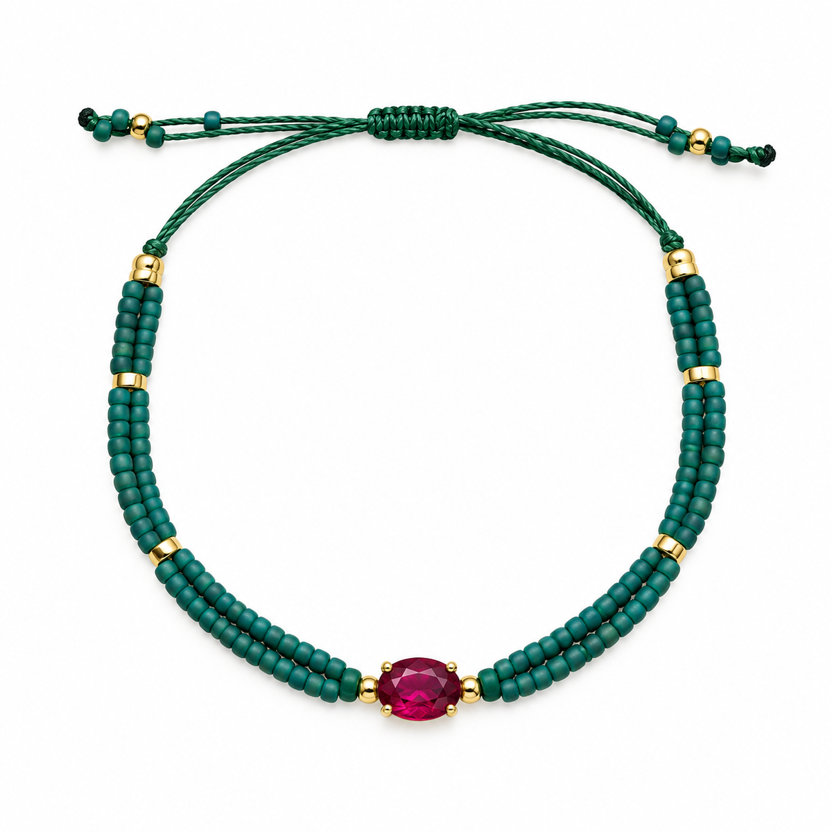 Pulseira Miçanga e Cristais