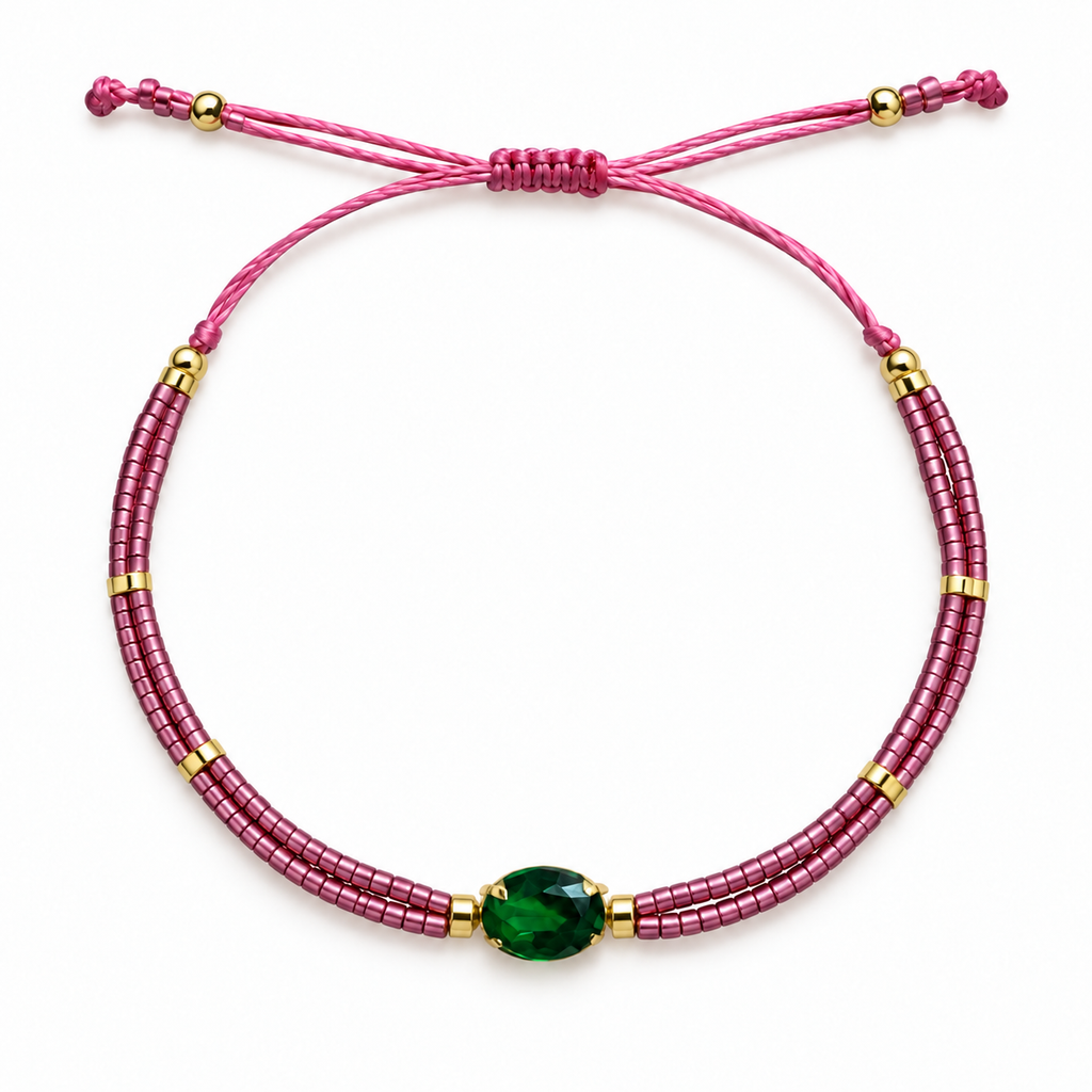 Pulseira Miçanga e Cristais