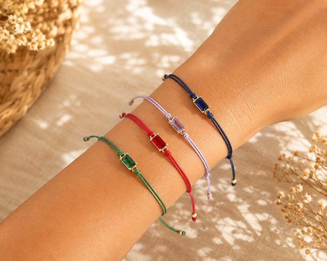 Pulseira Cristal Retangular